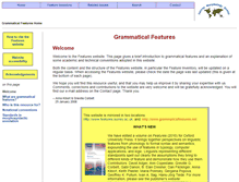 Tablet Screenshot of grammaticalfeatures.net